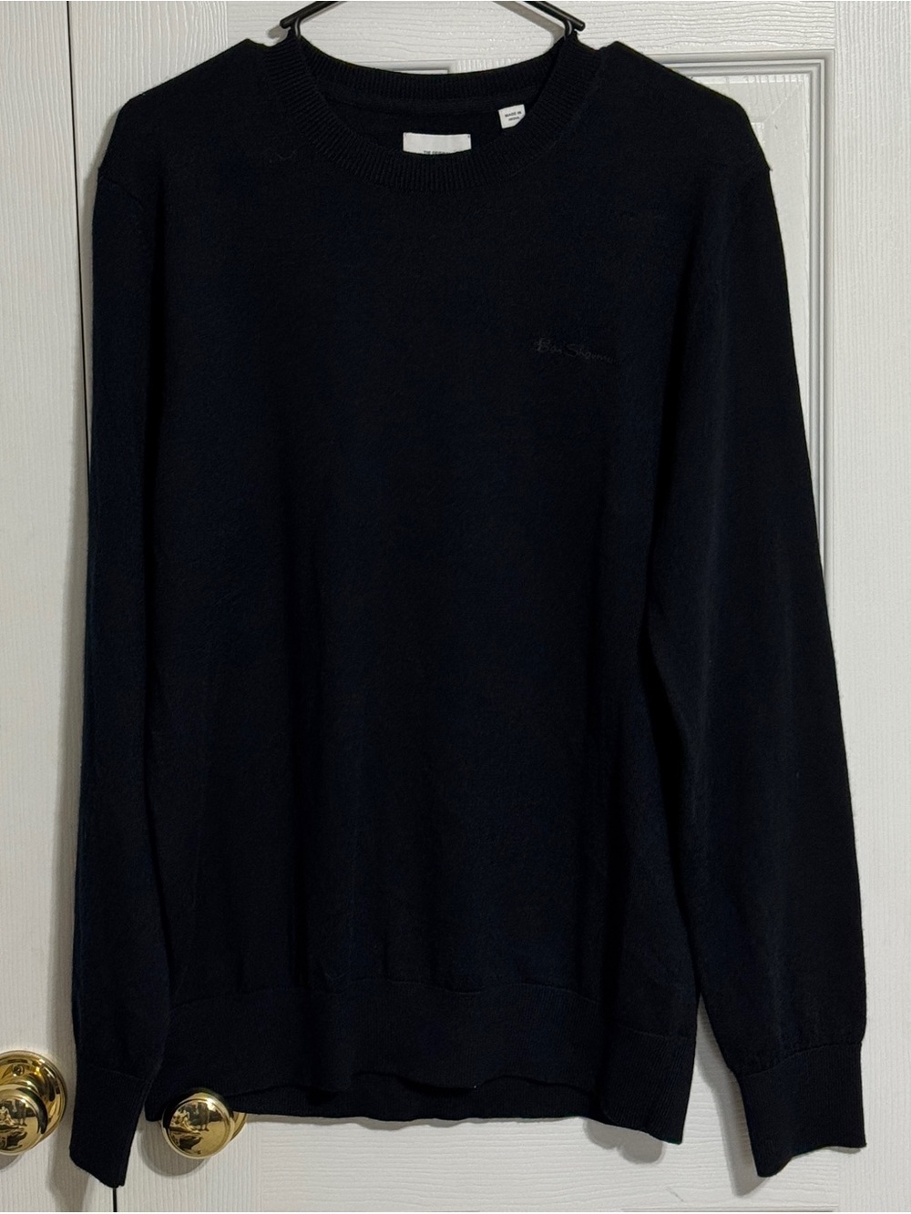 Ben Sherman Black Crewneck Sweater - Minimal Logo